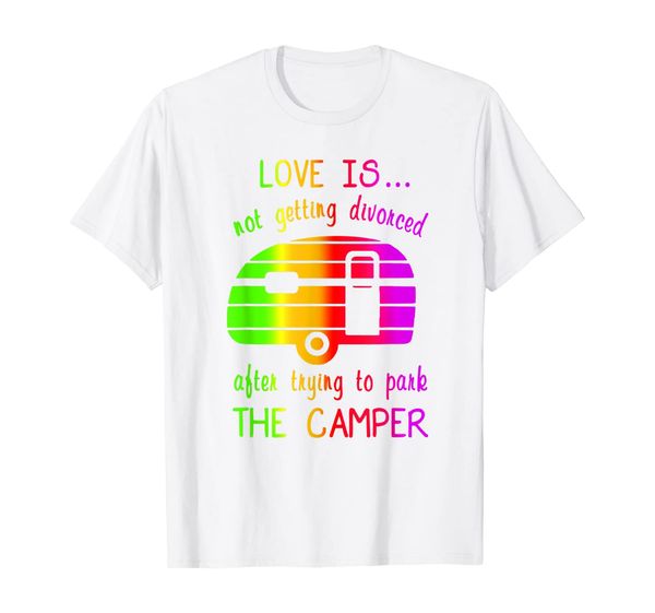 love is not getting divorce after trying to park the camper, White;black
love is not getting divorce after trying to park the camper, White;black