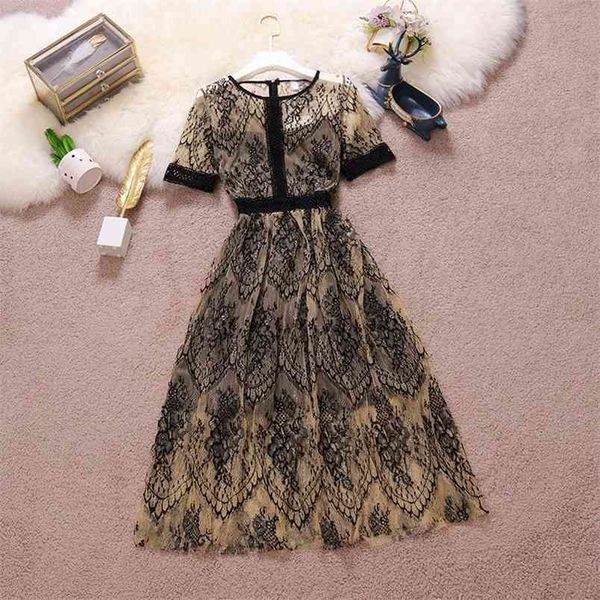 boho vintage lace mesh party dress summer french elegant a-line floral embroidery long korean ol work wear women 210514, Black;gray
boho vintage lace mesh party dress summer french elegant a-line floral embroidery long korean ol work wear women 210514, Black;gray