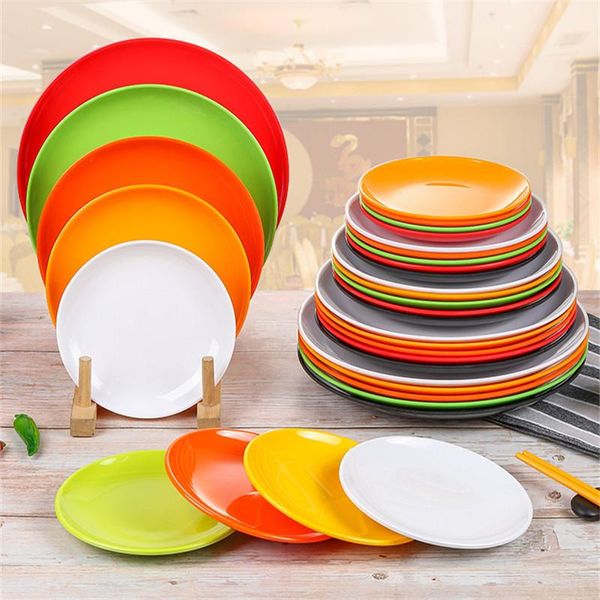 dishes & plates 3pcs plastic plate round commercial melamine dish color western snack flat
dishes & plates 3pcs plastic plate round commercial melamine dish color western snack flat