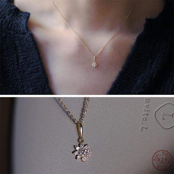 pendant necklaces 925 sterling silver crystals plated 14k gold simple sun flower necklace women exquisite jewelry accessories
pendant necklaces 925 sterling silver crystals plated 14k gold simple sun flower necklace women exquisite jewelry accessories