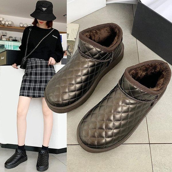 boots snow women's short tube winter non-slip one-foot cotton shoes plus velvet thick waterproof comfortable, Black
boots snow women's short tube winter non-slip one-foot cotton shoes plus velvet thick waterproof comfortable, Black