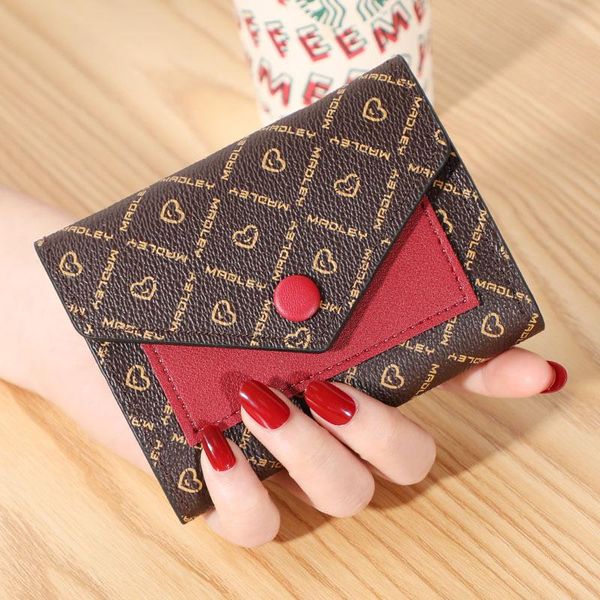 purse 2021 women's wallet small discount short splicing leather bag hand multi function card, White
purse 2021 women's wallet small discount short splicing leather bag hand multi function card, White