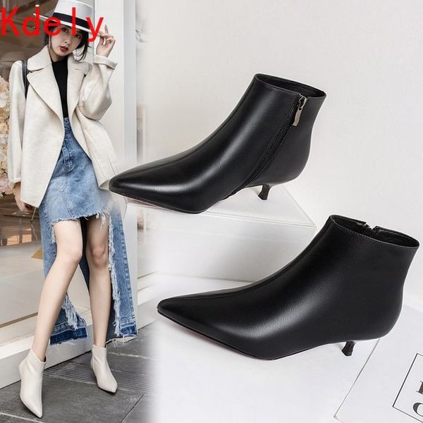 boots women ankle pu leather zipper booties high heels autumn shoes low 3cm winter zapatos de mujer pointed toe f9hs, Black
boots women ankle pu leather zipper booties high heels autumn shoes low 3cm winter zapatos de mujer pointed toe f9hs, Black
