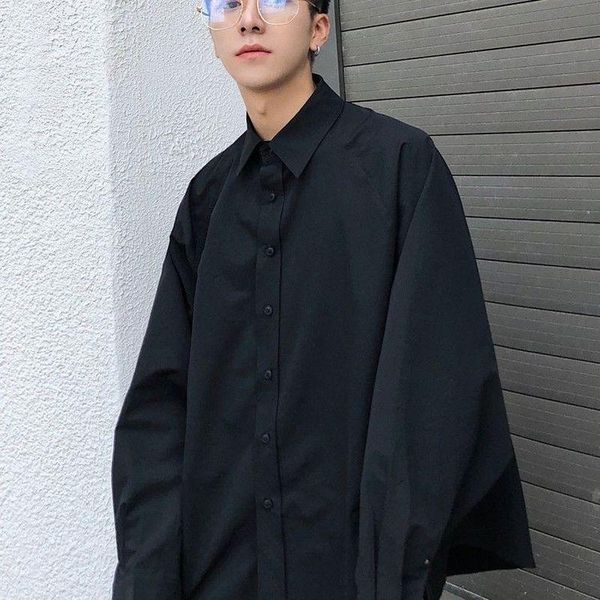 men's casual shirts chic korean men shirt oversize loose simple solid long-sleeved all-match white black blouse cool streetwear
men's casual shirts chic korean men shirt oversize loose simple solid long-sleeved all-match white black blouse cool streetwear