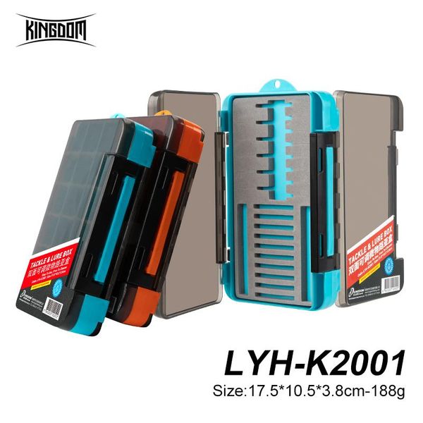 kingdom fishing lure box tackle 17.5*10.5*3.8cm 188g multifunctional double sided adjustable storage container tackles accessories
kingdom fishing lure box tackle 17.5*10.5*3.8cm 188g multifunctional double sided adjustable storage container tackles accessories