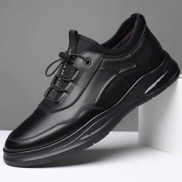 men casual shoes flat fashion black autumn spring leather low sneakers male non-slip breathable comfortable
men casual shoes flat fashion black autumn spring leather low sneakers male non-slip breathable comfortable