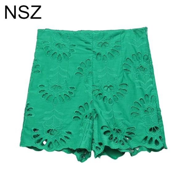 women's shorts nsz women embroidery hollow out cotton summer 2021 high waist ladies fashion short pants, White;black
women's shorts nsz women embroidery hollow out cotton summer 2021 high waist ladies fashion short pants, White;black