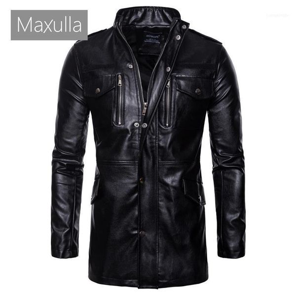 men's fur & faux maxulla leather jackets casual mens long motorcycle coats man slim outerwear biker clothing1, Black
men's fur & faux maxulla leather jackets casual mens long motorcycle coats man slim outerwear biker clothing1, Black