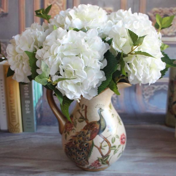 46cm artificial hydrangea flower real touch silk fake branch for wedding christmas party home garden decoration floral decorative flowers &
46cm artificial hydrangea flower real touch silk fake branch for wedding christmas party home garden decoration floral decorative flowers &