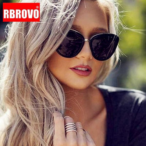 luxury designer sunglasses rbrovo 2021 oversized women cateye retro glasses for brand oculos de sol feminino, White;black
luxury designer sunglasses rbrovo 2021 oversized women cateye retro glasses for brand oculos de sol feminino, White;black