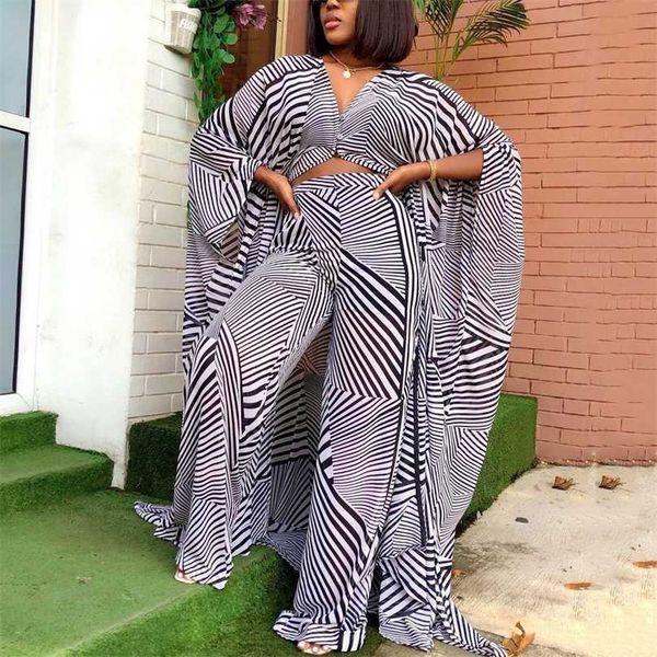 summer chiffon pants sets for african ladies printed loose batwing sleeve fashion elegant evening night party matching sets 211126, White
summer chiffon pants sets for african ladies printed loose batwing sleeve fashion elegant evening night party matching sets 211126, White