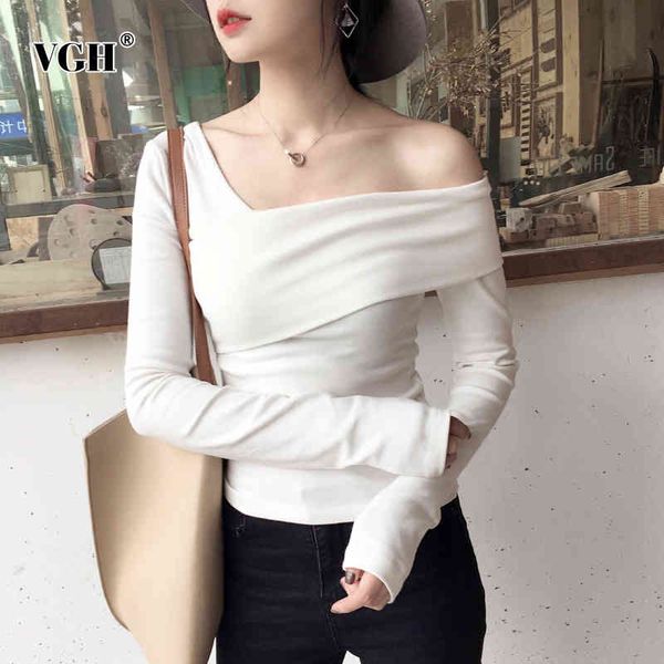 vgh asymmetrical slim t shirt for women long sleeve solid large size black t shirts female fashion new clothing tide autumn 210421, White
vgh asymmetrical slim t shirt for women long sleeve solid large size black t shirts female fashion new clothing tide autumn 210421, White