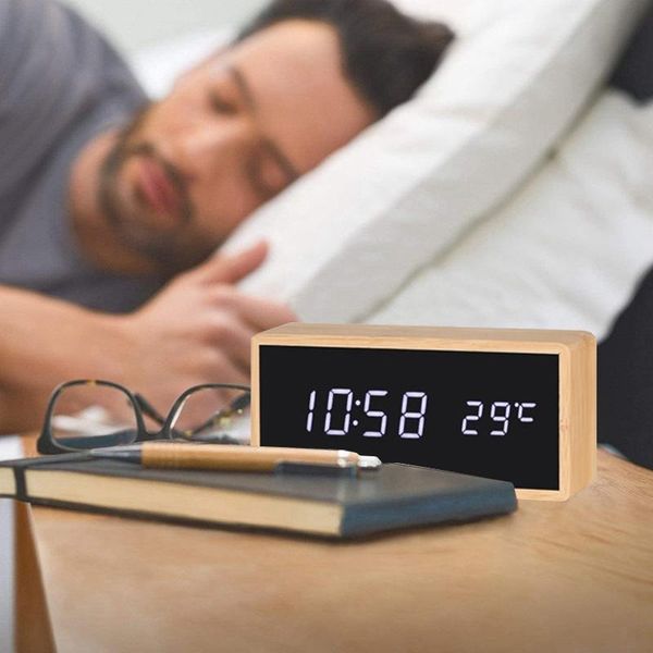 wooden alarm clock control digital electronic deskusb powered table decoration other clocks & accessories
wooden alarm clock control digital electronic deskusb powered table decoration other clocks & accessories