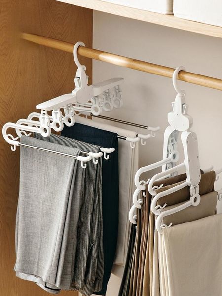 hangers & racks pants rack folding wardrobe storage artifact household multi-functional multi-layer magic clip for clothes
hangers & racks pants rack folding wardrobe storage artifact household multi-functional multi-layer magic clip for clothes