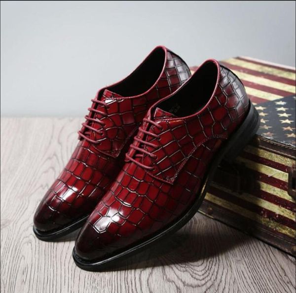 men shoes fashion genuine leather formal lace-up casual business office wedding size 39-44 dress, Black
men shoes fashion genuine leather formal lace-up casual business office wedding size 39-44 dress, Black