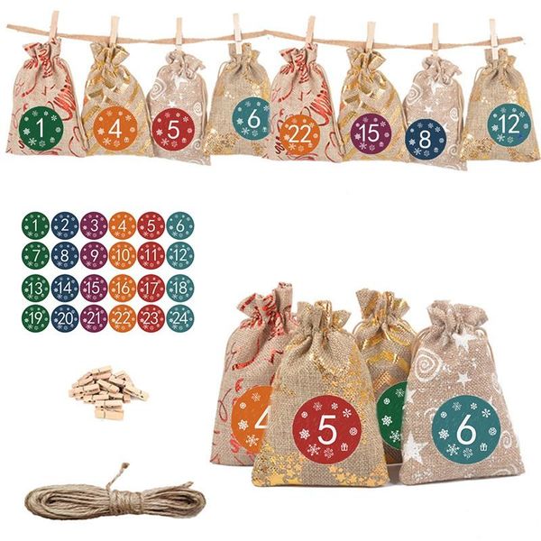 christmas decorations 24pcs gift bag calendar countdown jute candy diy xmas advent calender
christmas decorations 24pcs gift bag calendar countdown jute candy diy xmas advent calender