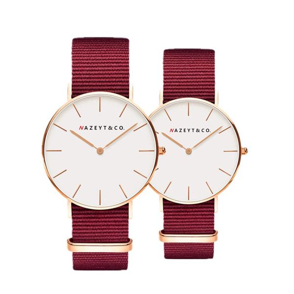 wristwatches nazeyt ruby red men women casual nylon promotion dress gift couple quartz watches, Slivery;brown
wristwatches nazeyt ruby red men women casual nylon promotion dress gift couple quartz watches, Slivery;brown