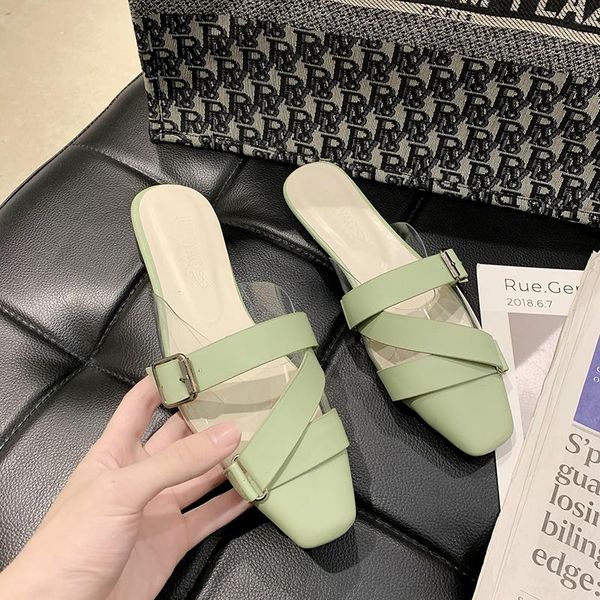 slippers fashion pointed toe mules summer women candy color flats slip-on holiday ladies sandals slides rubber shoes, Black
slippers fashion pointed toe mules summer women candy color flats slip-on holiday ladies sandals slides rubber shoes, Black
