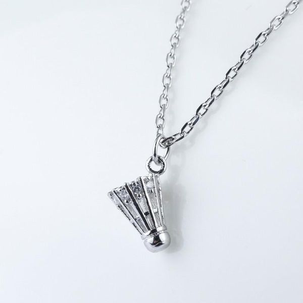 cute hollow badminton female pendant clavicle chain micro-inlaid zircon necklace men and women all-match jewelry necklaces, Silver
cute hollow badminton female pendant clavicle chain micro-inlaid zircon necklace men and women all-match jewelry necklaces, Silver