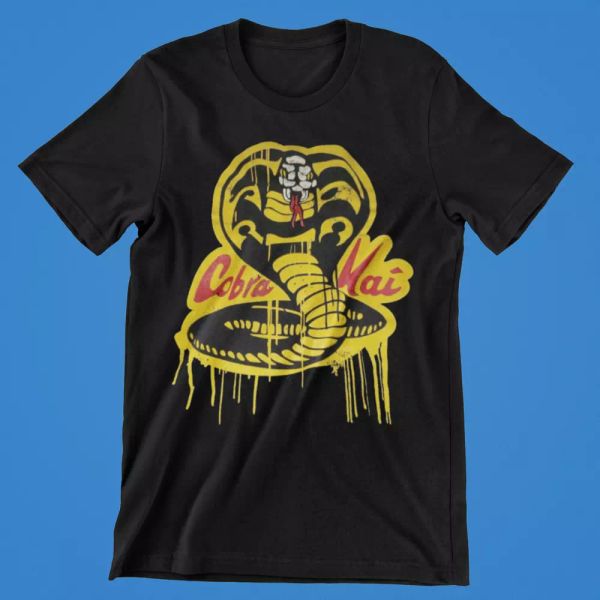 cobra kai karate kid t-shirt dripping logo gym 80s retro movie tee gift us, White;black
cobra kai karate kid t-shirt dripping logo gym 80s retro movie tee gift us, White;black