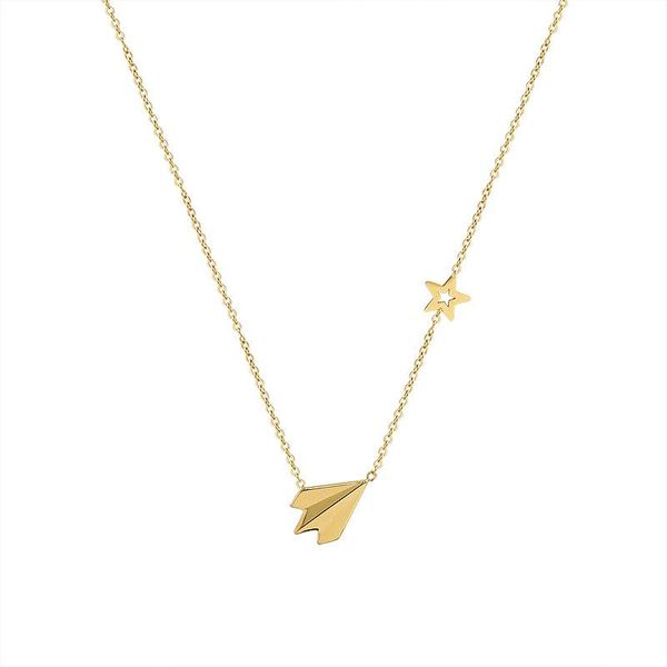 pendant necklaces ychm paper airplane choker necklace with star for chasing dreams stainless steel aircraft women, Silver
pendant necklaces ychm paper airplane choker necklace with star for chasing dreams stainless steel aircraft women, Silver