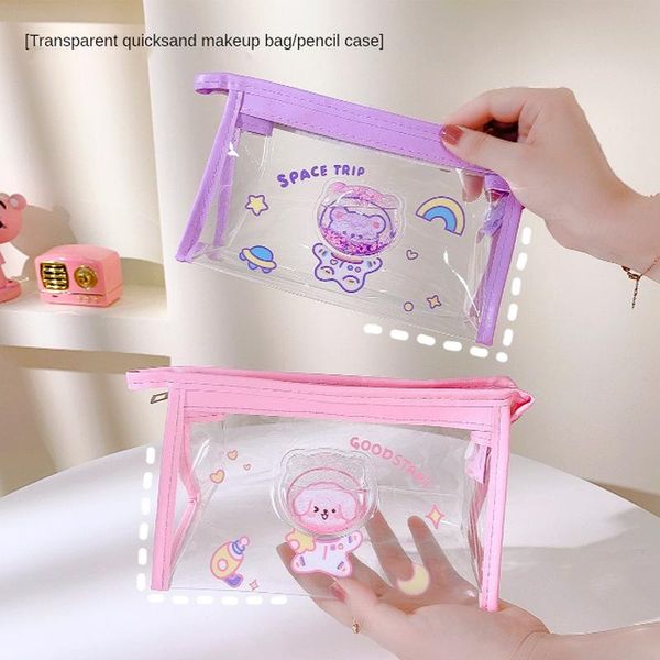 pencil bags cute quicksand case school student exam stationery storage bag pvc transparent pouch makeup girl's heart
pencil bags cute quicksand case school student exam stationery storage bag pvc transparent pouch makeup girl's heart