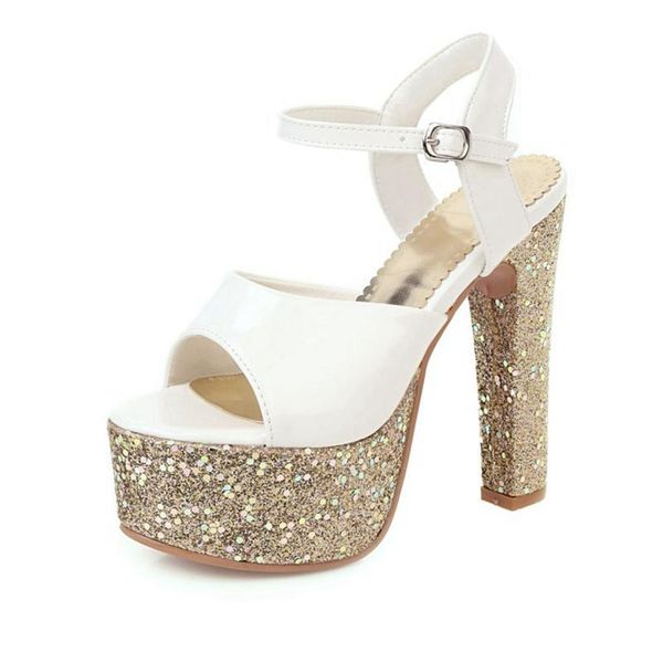 big size 31-48 platform sandals high heels14cm sequin fish mouth women pumps summer fashion party dress shoes d-6, Black
big size 31-48 platform sandals high heels14cm sequin fish mouth women pumps summer fashion party dress shoes d-6, Black
