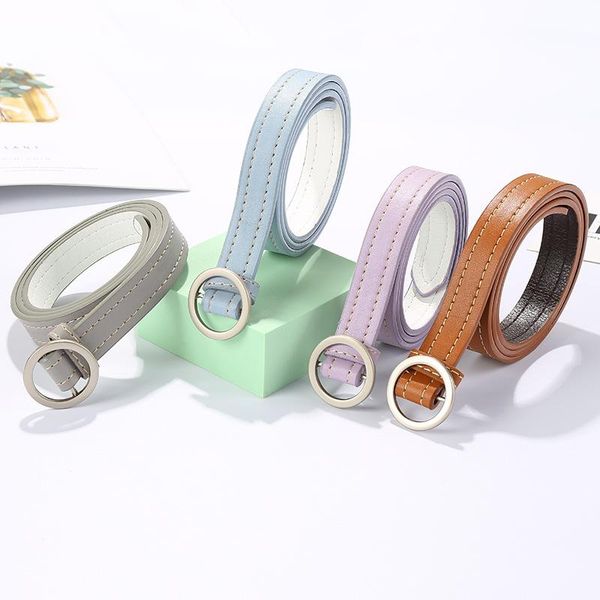 korean solid color non-porous round buckle belt woman fashion simple outdoor jeans dress banquet accessories belts, Black;brown
korean solid color non-porous round buckle belt woman fashion simple outdoor jeans dress banquet accessories belts, Black;brown