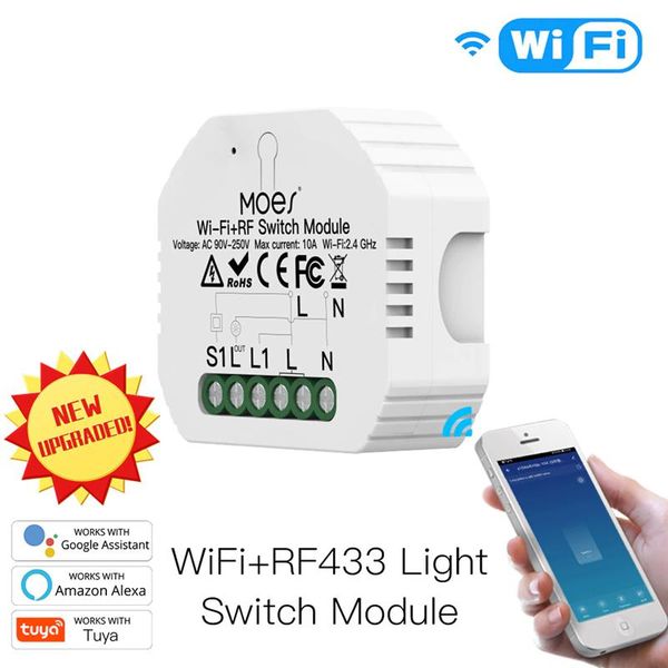smart home control 2 way diy wifi light switch relay module life/tuya app remote work with alexa echo google
smart home control 2 way diy wifi light switch relay module life/tuya app remote work with alexa echo google