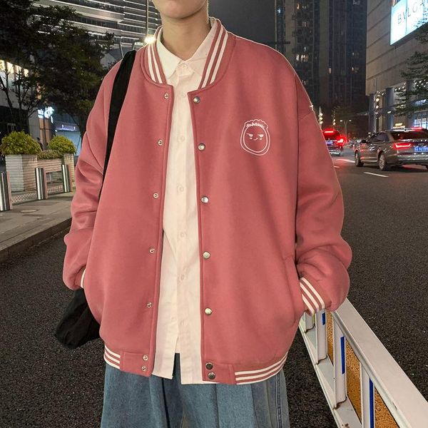 men's jackets 2021 baseball collar coats student sports streetwear casual bomber jacket fashion trend black/pink color windbreaker, Black;brown
men's jackets 2021 baseball collar coats student sports streetwear casual bomber jacket fashion trend black/pink color windbreaker, Black;brown