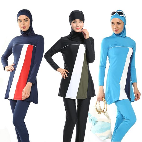arabic islamic swimwear women full coverage beach muslim 3 piece suit hijab swimsuit modest swim surf wear sport burkinis, Red
arabic islamic swimwear women full coverage beach muslim 3 piece suit hijab swimsuit modest swim surf wear sport burkinis, Red