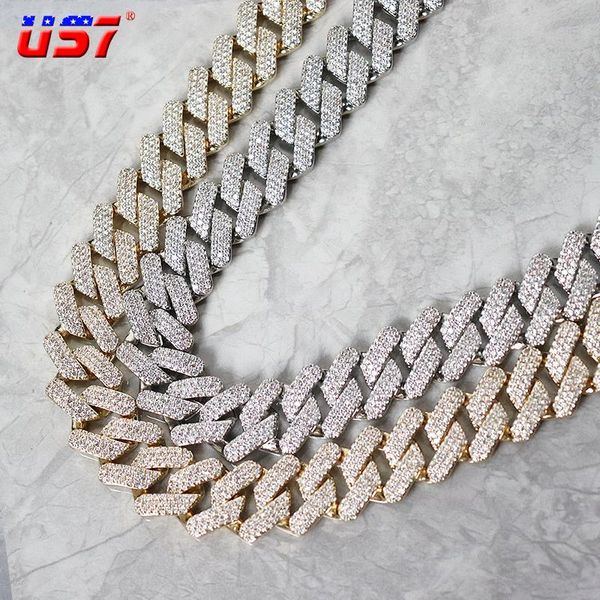 chains us7 19mm 3rows miami cuban link chain spring buckle cz stones gold-plated necklace for men women hip hop fashion jewelry gifts, Silver
chains us7 19mm 3rows miami cuban link chain spring buckle cz stones gold-plated necklace for men women hip hop fashion jewelry gifts, Silver