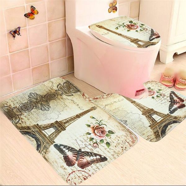 bath mats 3pcs/set non-slip bathroom pedestal lid mat toilet rug set carpet eiffel tower contour cover
bath mats 3pcs/set non-slip bathroom pedestal lid mat toilet rug set carpet eiffel tower contour cover