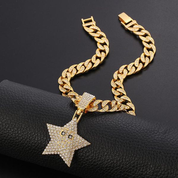 pendant necklaces necklace for men women hip hop iced out bling five-pointed star miami cuban chain choker mens jewelry wholesale, Silver
pendant necklaces necklace for men women hip hop iced out bling five-pointed star miami cuban chain choker mens jewelry wholesale, Silver