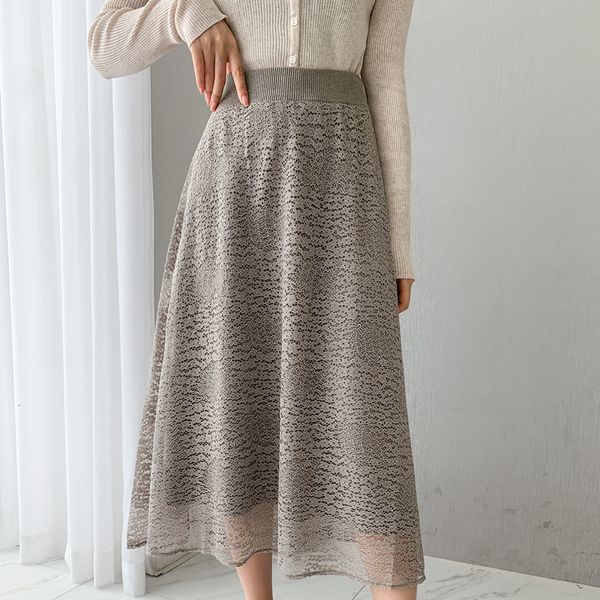 skirts 2021 autumn and winter slim medium length high waist a-line wool with lace knitted skirt on both sid for women, Black
skirts 2021 autumn and winter slim medium length high waist a-line wool with lace knitted skirt on both sid for women, Black