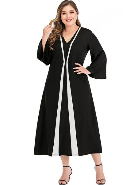 plus size dresses dress vintage v neck calf length long sleeved a line slim fit loose women's solid color black home party polyester
plus size dresses dress vintage v neck calf length long sleeved a line slim fit loose women's solid color black home party polyester