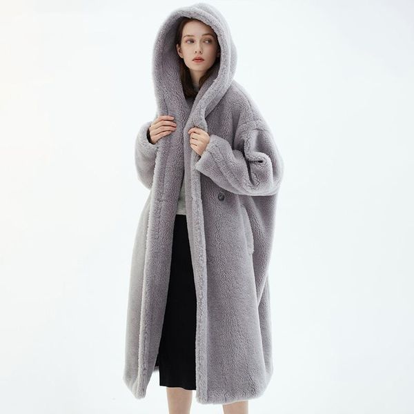 women's fur & faux winter women oversized long hooded teddy coat 2021 fashion solid thick warm overcoat female vintage casual loose jac, Black
women's fur & faux winter women oversized long hooded teddy coat 2021 fashion solid thick warm overcoat female vintage casual loose jac, Black