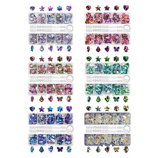 other 100 pieces mixed shape glass crystal beads charms butterfly flower pendant for bracelets necklace earrings jewelry craft making 
other 100 pieces mixed shape glass crystal beads charms butterfly flower pendant for bracelets necklace earrings jewelry craft making