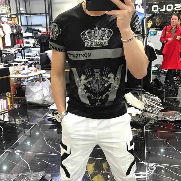 luxury crown print men's t-shirt summer short sleeve t shirt o-neck casual t-shirt streetwear men clothes plus size 4xl 210527, White;black
luxury crown print men's t-shirt summer short sleeve t shirt o-neck casual t-shirt streetwear men clothes plus size 4xl 210527, White;black