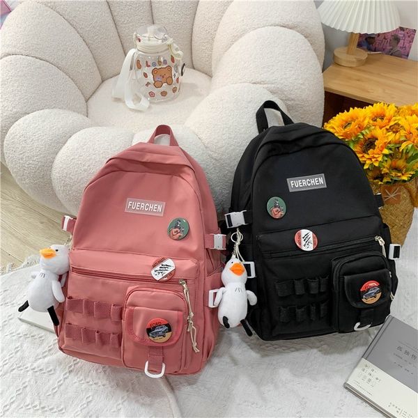 backpack solid-colored female backpacks, school bag with high-capacity fluffy pendant, nylon backpack, lots of pockets dgwn
backpack solid-colored female backpacks, school bag with high-capacity fluffy pendant, nylon backpack, lots of pockets dgwn
