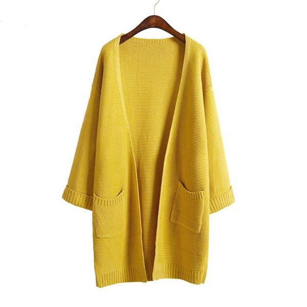 women's sweaters 2021 ulzzang girl casual long knitted cardigan autumn korean women loose solid color pocket design sweater jacket pink, White;black
women's sweaters 2021 ulzzang girl casual long knitted cardigan autumn korean women loose solid color pocket design sweater jacket pink, White;black