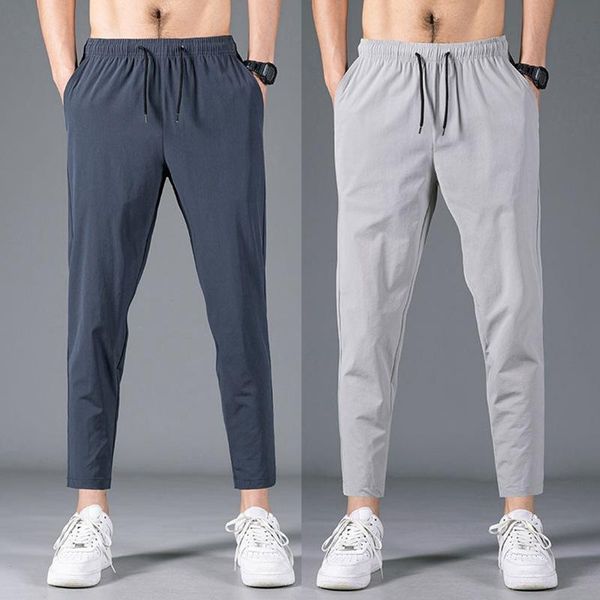 fashion summer men pants ice silk stretch fabric quick dry pencil pant elastic waist solid ankle length lightweight casual men's, Black
fashion summer men pants ice silk stretch fabric quick dry pencil pant elastic waist solid ankle length lightweight casual men's, Black