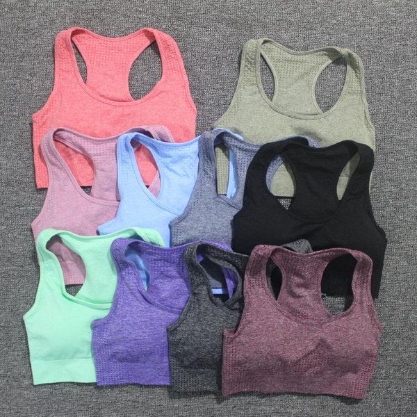 gym clothing vital seamless yoga bra women fitness cropped padded push up sports brassiere femme workout racerback active wear, White;black
gym clothing vital seamless yoga bra women fitness cropped padded push up sports brassiere femme workout racerback active wear, White;black