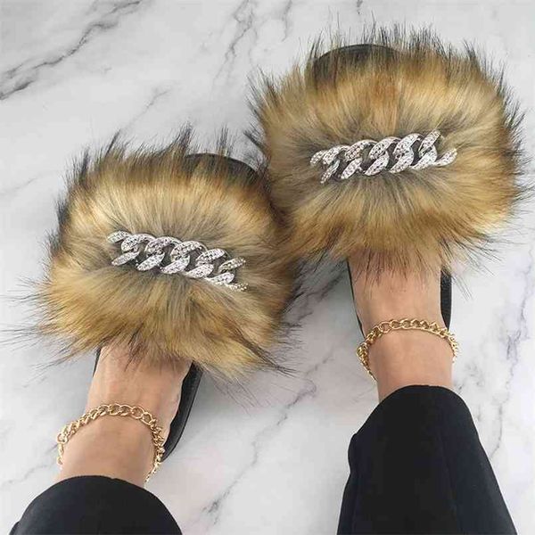 fur slides women fluffy slippers ladies summer chain flip flops beach shoes female indoor ry with 210607, Black
fur slides women fluffy slippers ladies summer chain flip flops beach shoes female indoor ry with 210607, Black