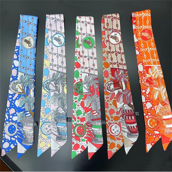 scarves luxury bag scarf women twill silk skinny ladies cartoon flower design wrist towel foulard neckerchief headband, Blue;gray
scarves luxury bag scarf women twill silk skinny ladies cartoon flower design wrist towel foulard neckerchief headband, Blue;gray