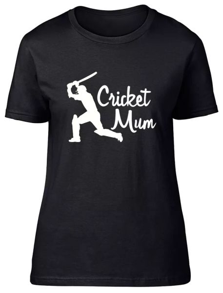 Cricket Mum Fitted Womens Ladies T Shirt, White;black
Cricket Mum Fitted Womens Ladies T Shirt, White;black