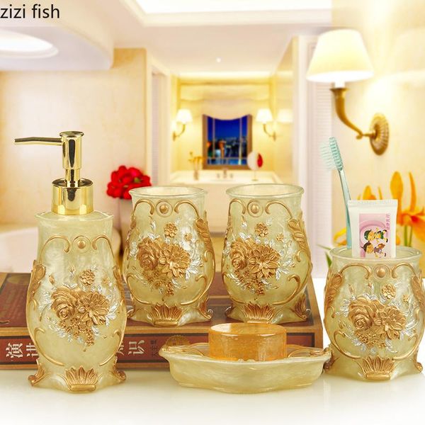 bath accessory set european resin bathroom 5 piece home toiletries lotion bottle mouthwash cup toothbrush holder soap dish products
bath accessory set european resin bathroom 5 piece home toiletries lotion bottle mouthwash cup toothbrush holder soap dish products