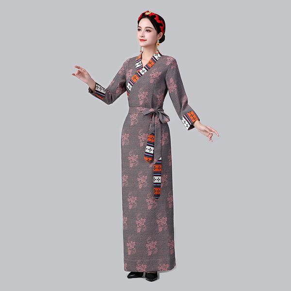 traditional ethnic stage wear asian tibetan gown classical oriental costume women embroidered elegant long dress minority robe garment, Black;red
traditional ethnic stage wear asian tibetan gown classical oriental costume women embroidered elegant long dress minority robe garment, Black;red