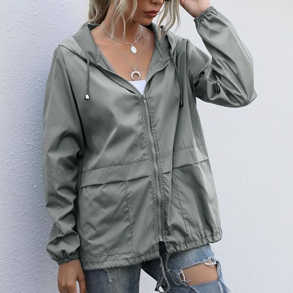 women's jackets 2021 autumn women solid lightweight thin hooded jacket jogger walking raincoat casual zipper hoodies overcoat, Black;brown
women's jackets 2021 autumn women solid lightweight thin hooded jacket jogger walking raincoat casual zipper hoodies overcoat, Black;brown