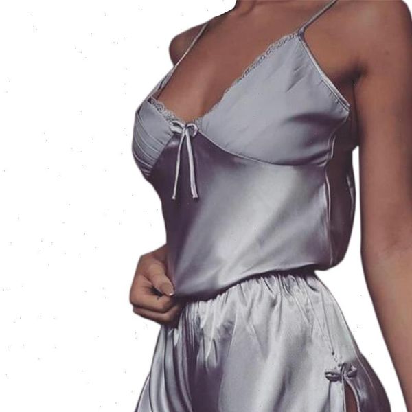 summer lingerie set lace women sleepwear pajamas sleeveless spaghetti strap pyjamas satin cami shorts sets nightwear, Black;red
summer lingerie set lace women sleepwear pajamas sleeveless spaghetti strap pyjamas satin cami shorts sets nightwear, Black;red